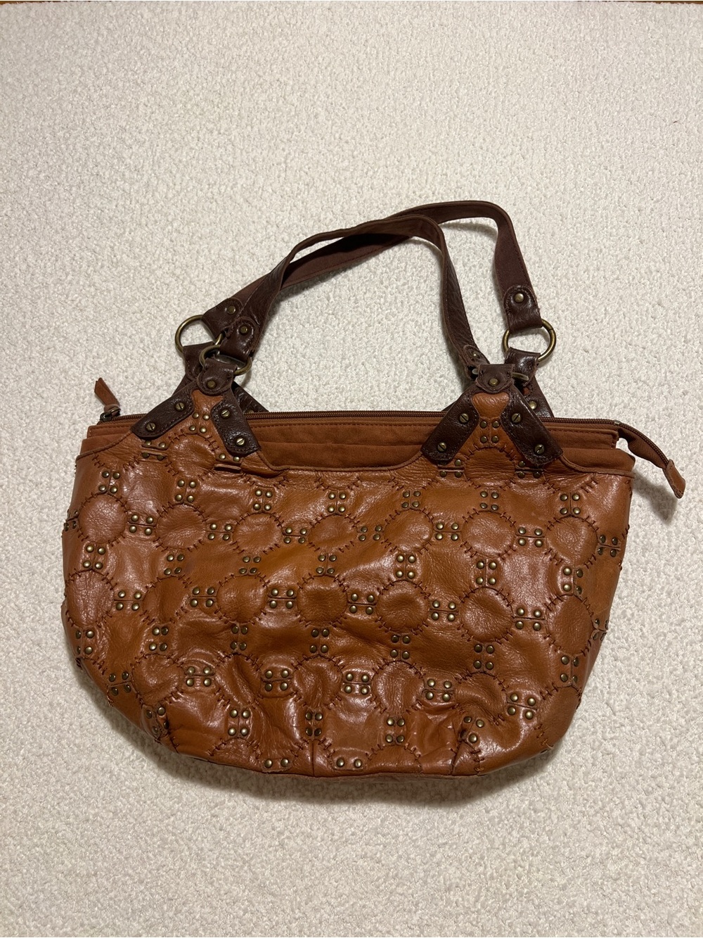 Western The Sak Brown Studded Women's Tote Bag
